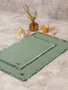Mijölnir Juego de alfombrillas de baño de algodón, Verde